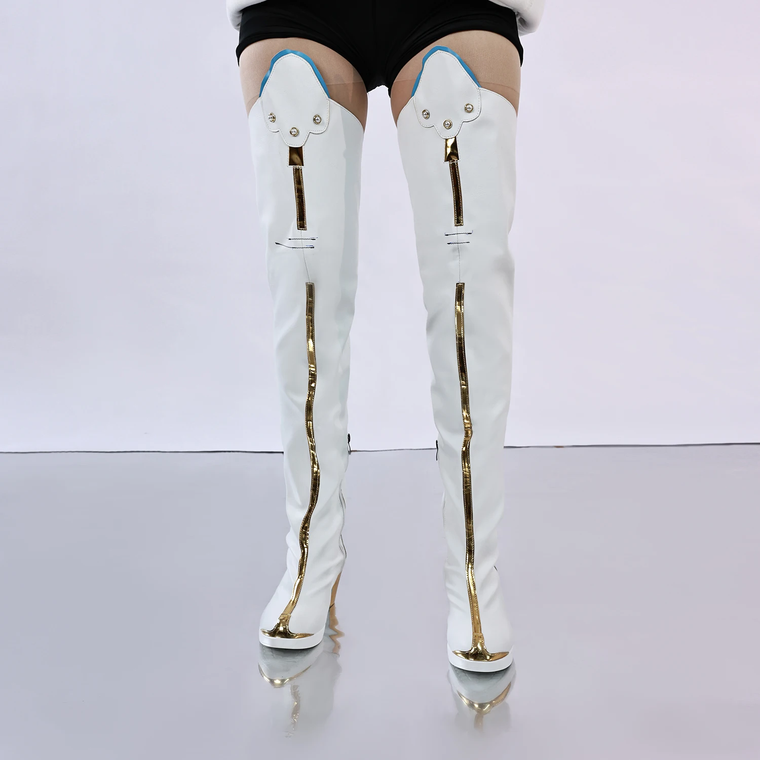 Wuthering Waves Jinhsi Cosplay buty białe buty Halloween karnawał akcesoria imprezowe