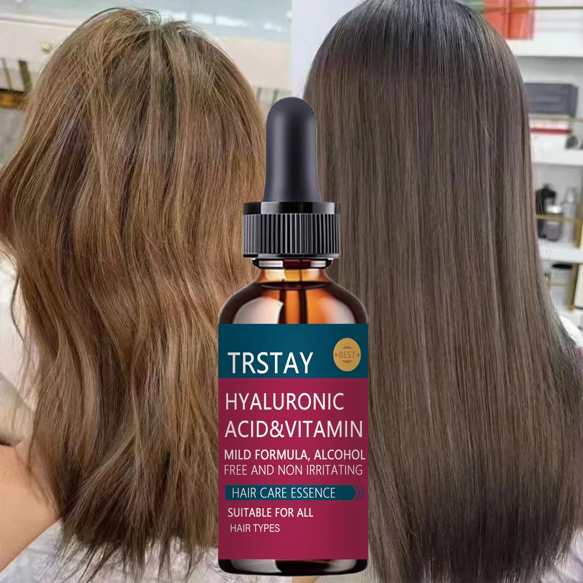 Moisturizing hair treatment oil deeply hydrates repairs dry damaged hair reduces frizz enhances softness strengthens hair for sm - Image 3