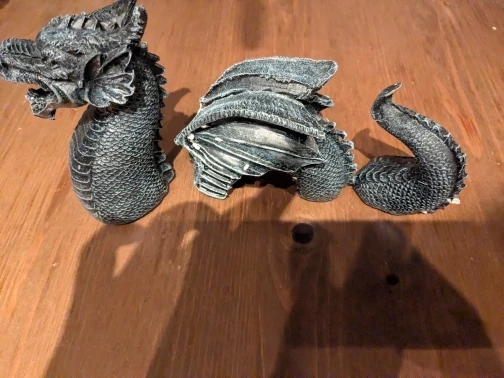 Dragon Sculptures Resin Giant Lawn Sculpture Gothic Fantasy Figures Art Garden Patio Statues Garden Decoration Accessories Tools photo review