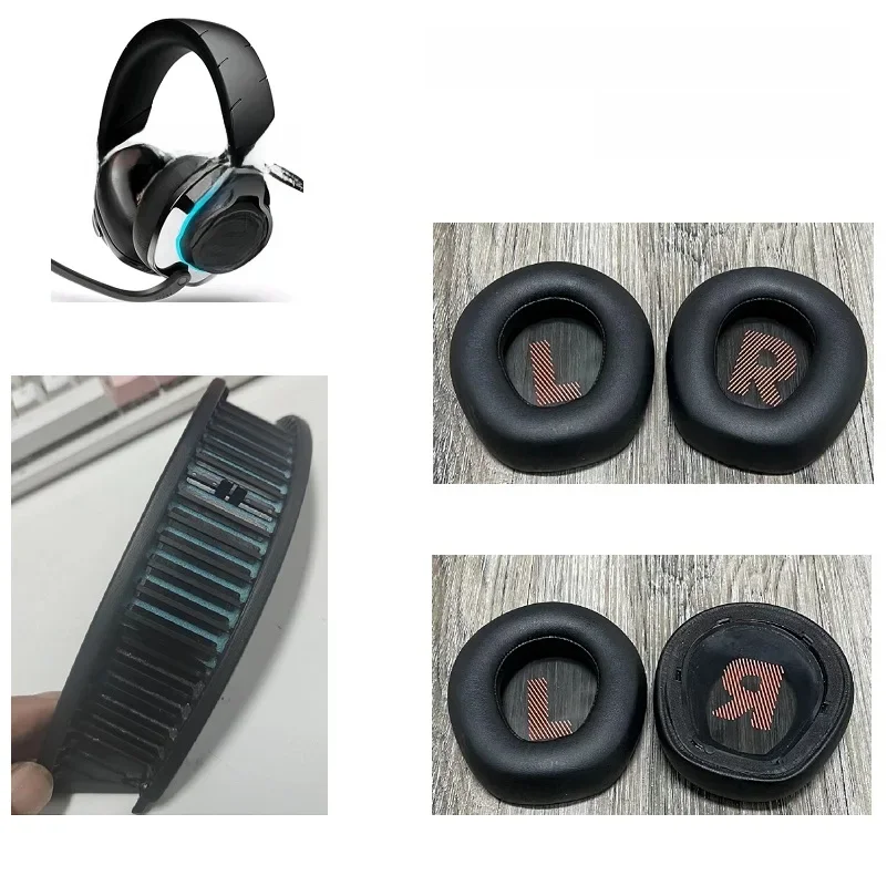 Oryginalne nauszniki do słuchawek bezprzewodowych JBL Quantum Q600/610/Q800/Q810 Wymienny gumowy pałąk nauszny Poduszki na uszy — zdjęcie produktu 7