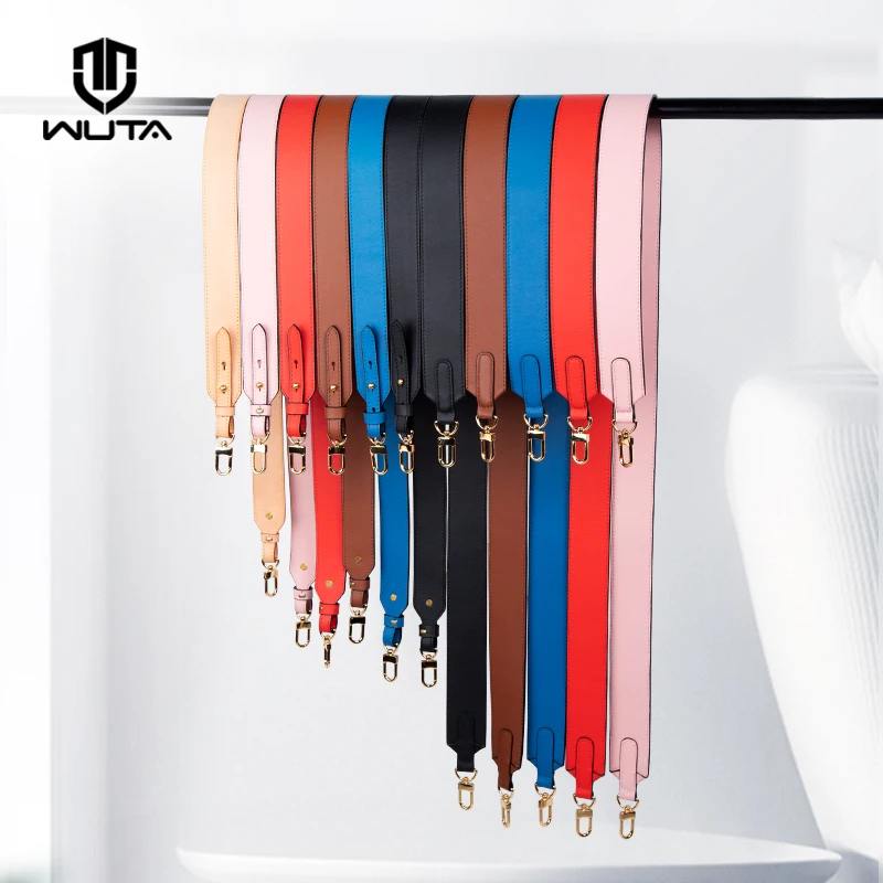 WUTA-Correa de cuero genuino 100% para bolso, correas de hombro ajustables de repuesto, cinturones largos, accesorios para bolso cruzado