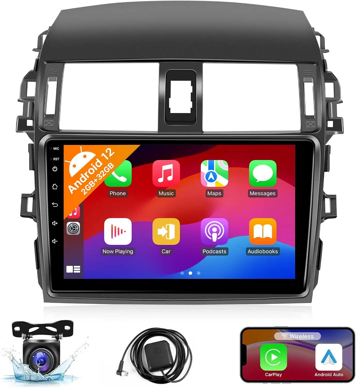 

9 inch Touch Screen for Corolla 009 2010 2011 2012 2013 Stereo Bluetooth Car Audio Receivers In Dash GPS WiFi SWC