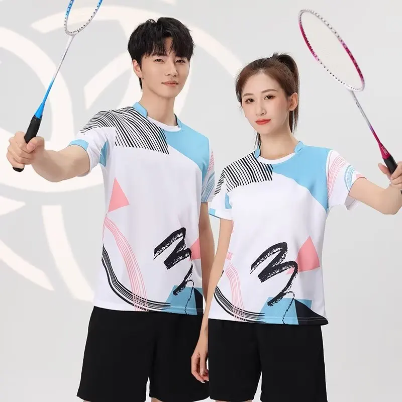 

Couple Pingpong Suits Men Women Kids Tennis Golf Volleyball Sets Sports Two-Piece Clothing Breathable