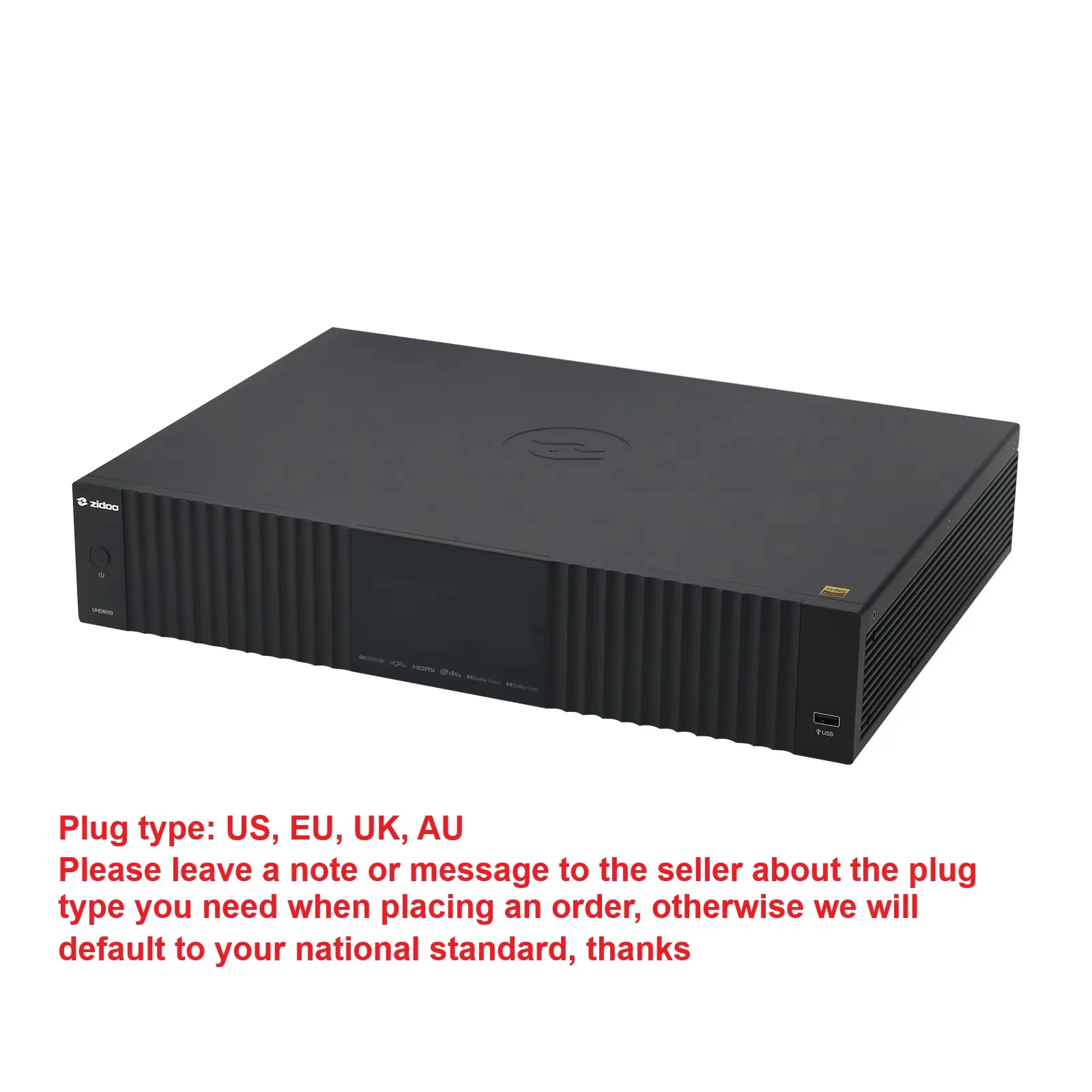 ZIDOO UHD8000 وحدة فك ترميز الصوت DAC عالية الأداء 8K الكل في واحد مشغل الوسائط HiFi تدفق دعم التحكم في التطبيق