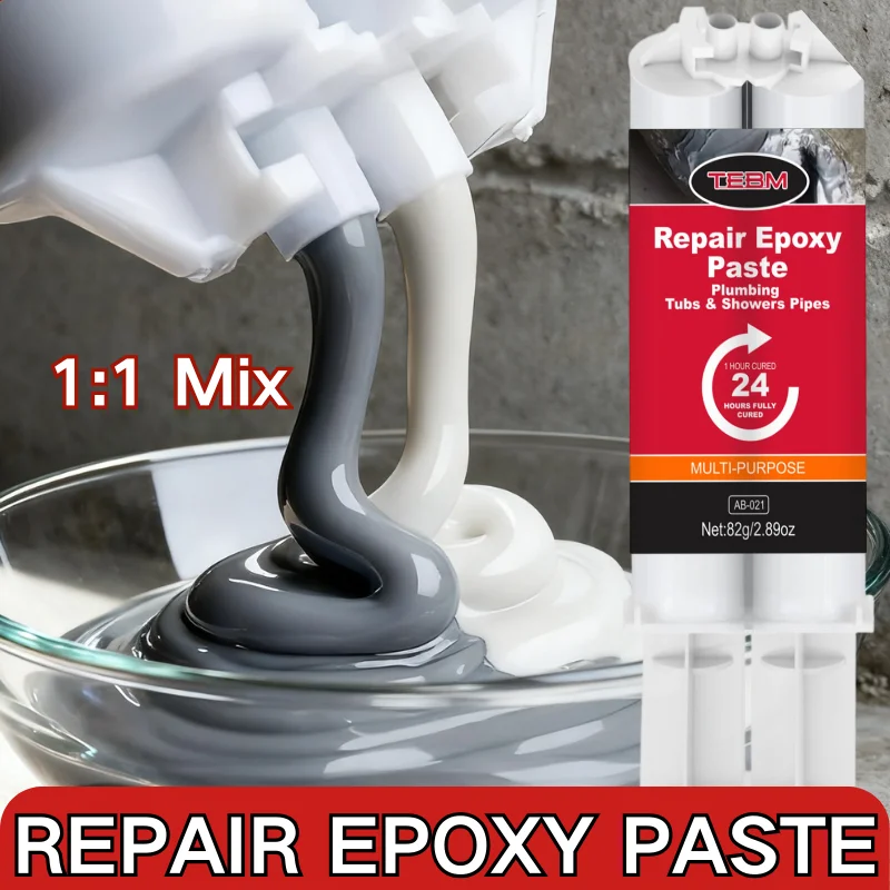 High Strength Metal Repair Glue Waterproof AB Epoxy for Metal Plastic Wood Fast Curing Drillable sandable & paintable Adhesive