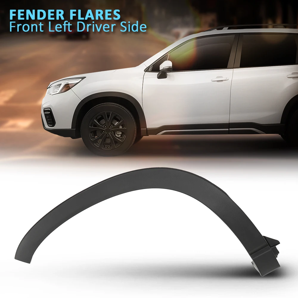 

Fender Flares Molding Trim Front Left Driver Side Fit for 19-21 Subaru Forester Black