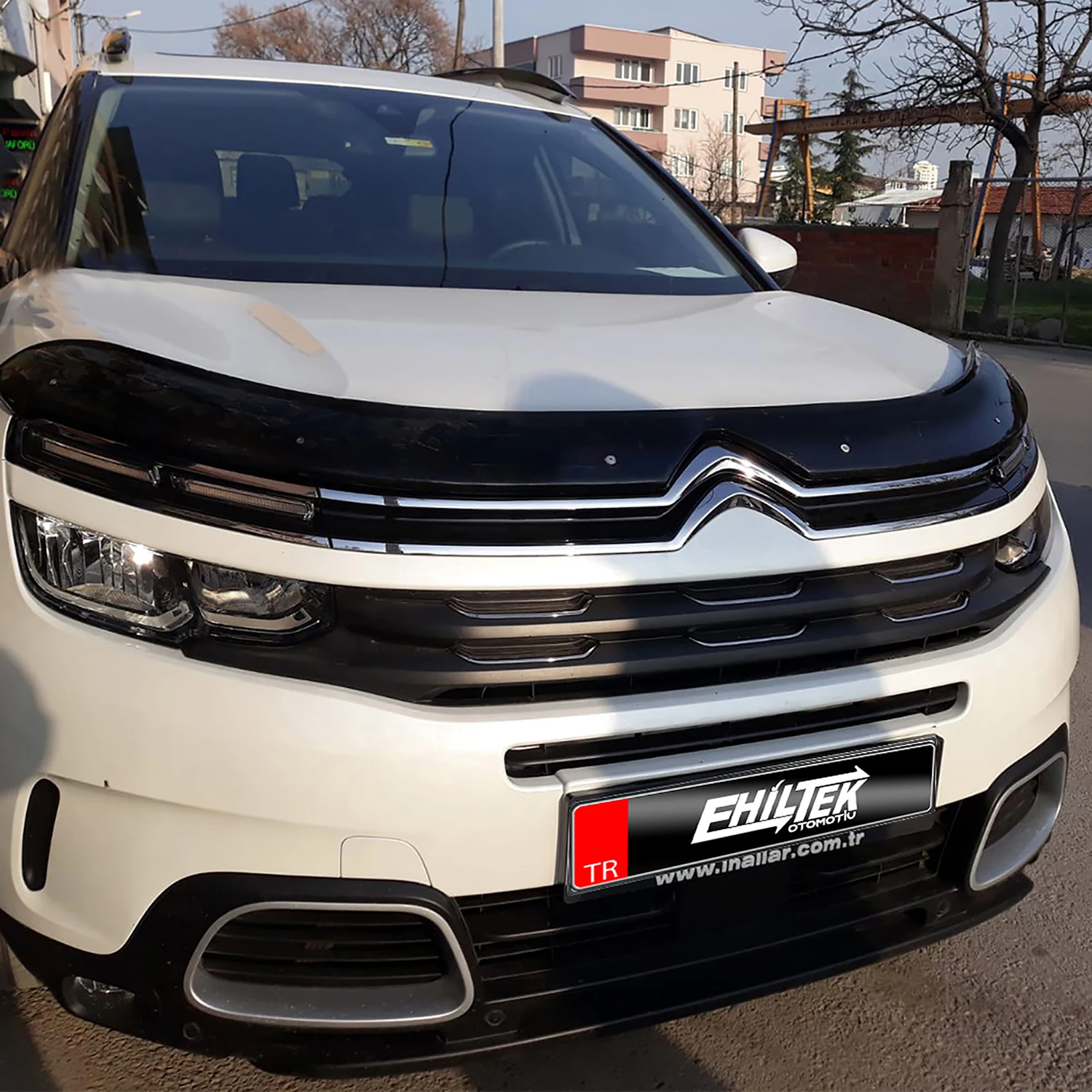 Hood Deflector Guard for Citroen C5 Aircross (2017+) Bug Shield Bonnet Protector / 4 mm thickness and ultra-durable material