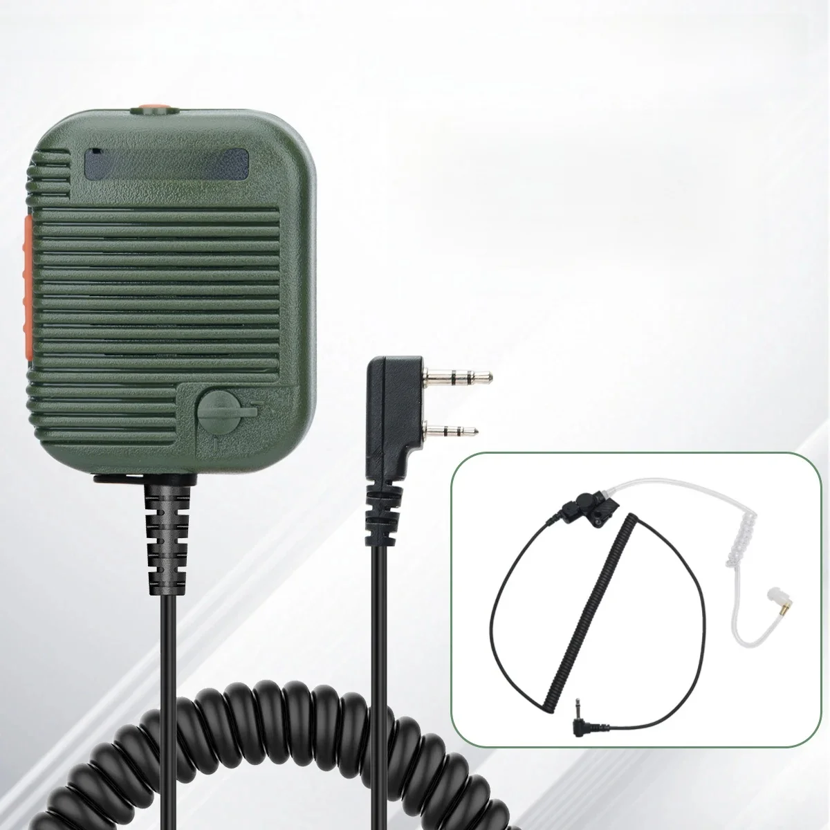Baofeng AR-152 Taktyczny zdalny mikrofon z głośnikiem K Plug 2-pinowa regulacja głośności dla AR-152 UV-5R UV-25 PRO Walkie Talkie Two Way Radio — zdjęcie 2