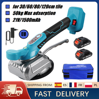 21V Cordless Tile Vibration Leveling Machine 50KG Suction 5-Speed Digital Display for 30-120cm Tiles Tiling Home Paving Device