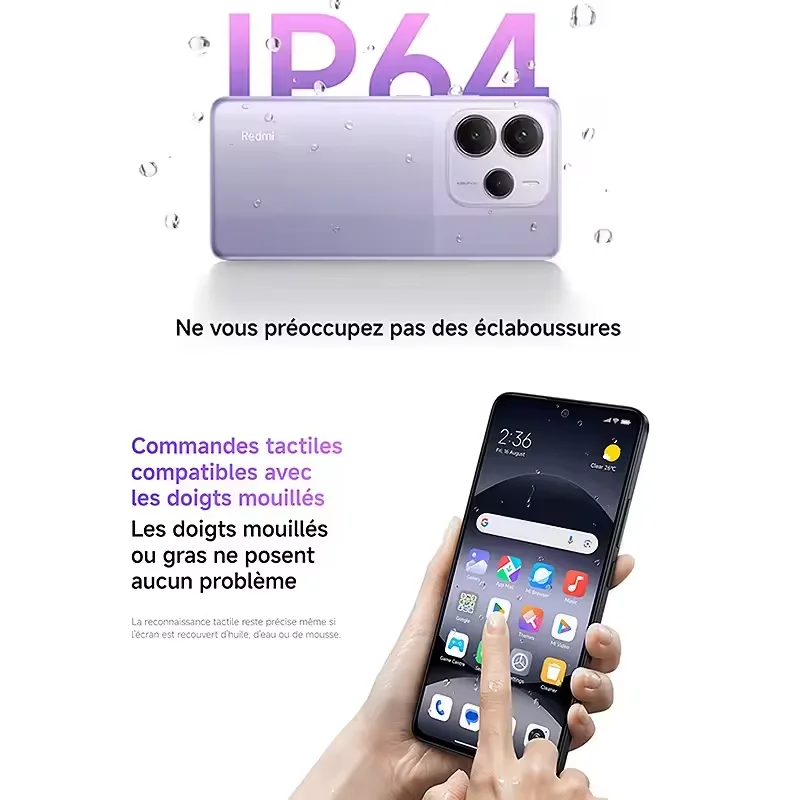 الإصدار العالمي للهاتف الذكي Xiaomi Redmi Note 14 5G MTK Dimensity 7025 Ultra 108MP كاميرا 5110mAh بطارية 45W Turbo Charging NFC #5