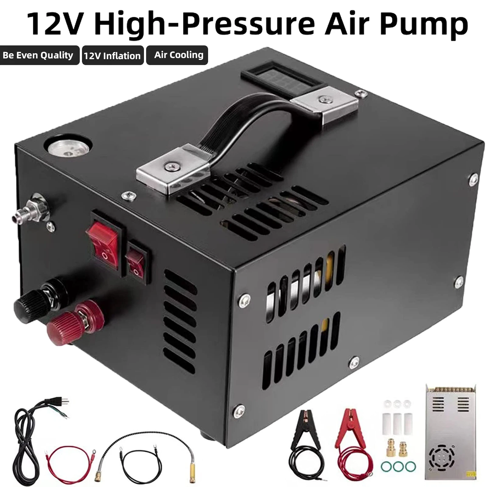 Compresseur d'air PCP 30Mbar 4500PSI, compresseur de pistolet à Air Portable, arrêt automatique, pompe sans huile pour fusil à Air, bouteille de plongée sous-marine