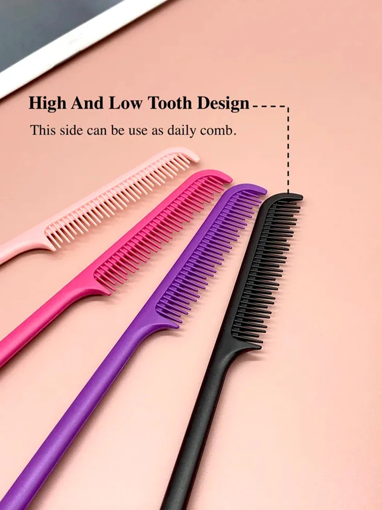 3 in 1 Edge Brush Comb Double Sided Edge Control Brush For Hair Salon Hair Comb Brushes Beauty Tools Professional Accessories