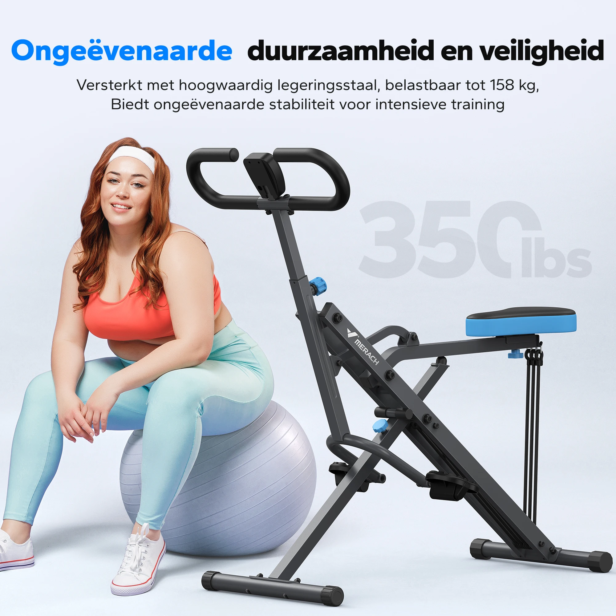 MERACH Squat Machine 2in1 Squat Rudergerät Einfache Einrichtung Faltbare Trainingsgeräte Glute Trainer Machine Gesäßmuskeln Bein Home Fit