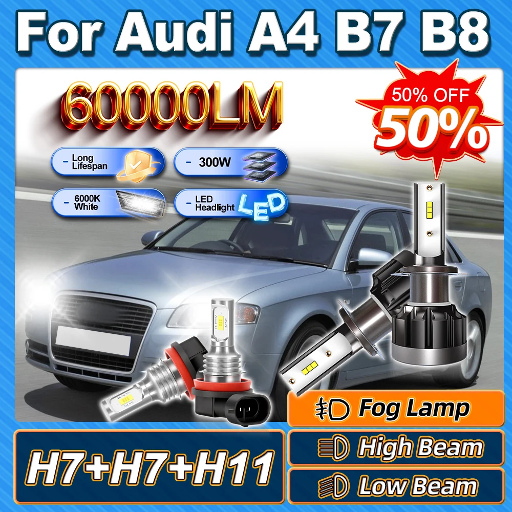 

Для Audi A4 B7 2004 2005 2006 2007 2008 B8 2007 2008 2009 2010 2011 2012 2013 2014-2016 H7 Фара дальнего ближнего света H11 Противотуманная фара