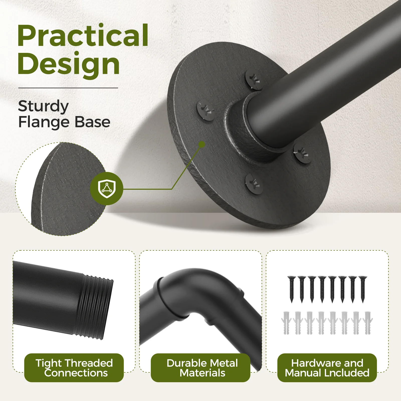 Bamworld داخلي معلق المزارعون الشماعات النباتية مع قضيب معدني 42in داخلي نبات شماعات معلقة زارع وعاء النبات غير المدرجة دي #2