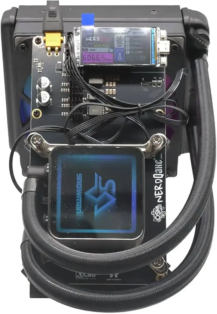 WW ¡OFERTA! Paga 5 y Lleva 8: Miner DCE para Casa Bitaxe Nerdqaxe++hydro 4.8 TH/s 120W Bitcoin Nerdminer NerdQaxe++4.8t BTC Solo Asic