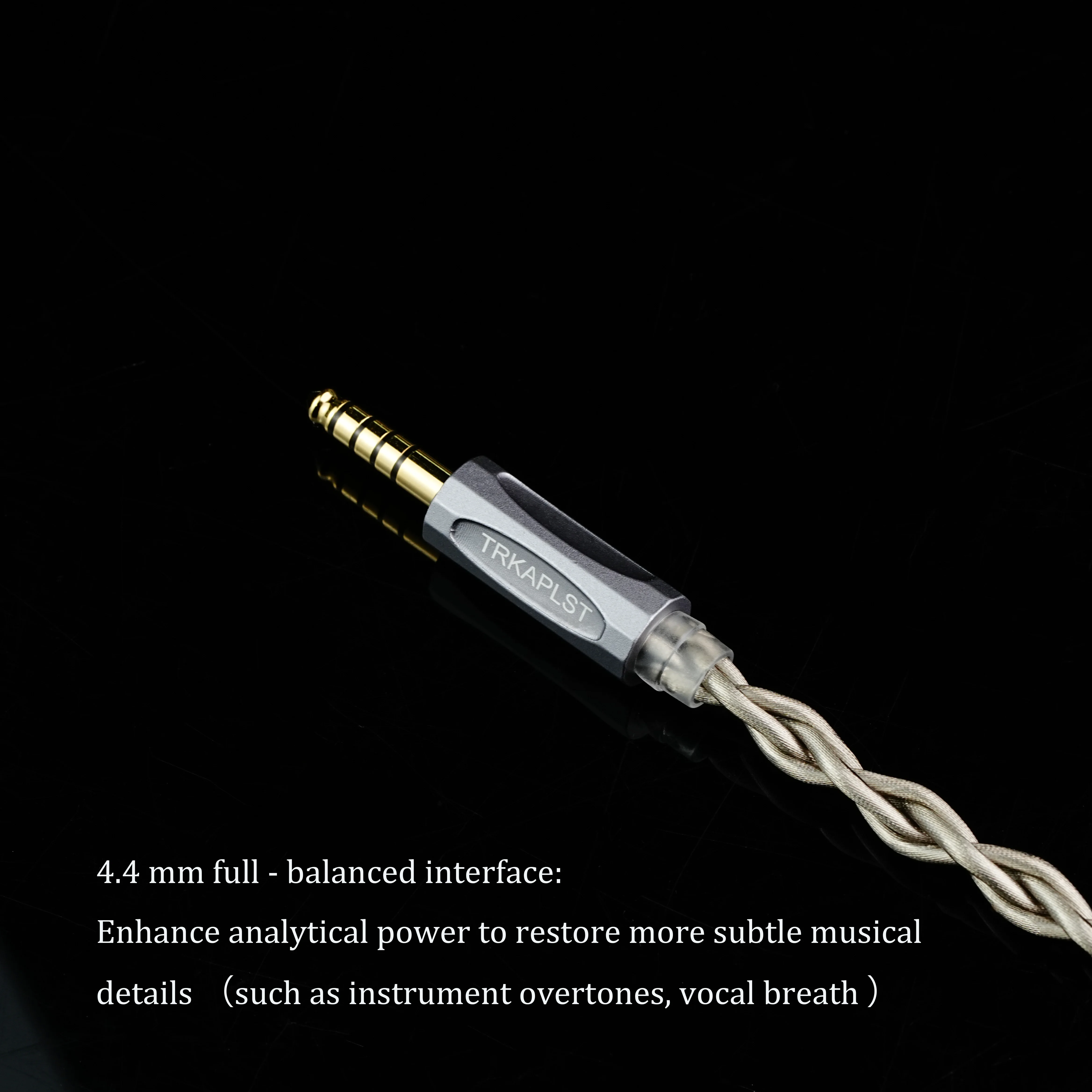 TRKAPLST-34 In-Ear-Kopfhörerkabel | Kompatibel mit 0,78-Pin MMCX, IE900, TRSDual, 3,5mm | Passend für HIFIMAN FIIO Kopfhörer – Detail 6