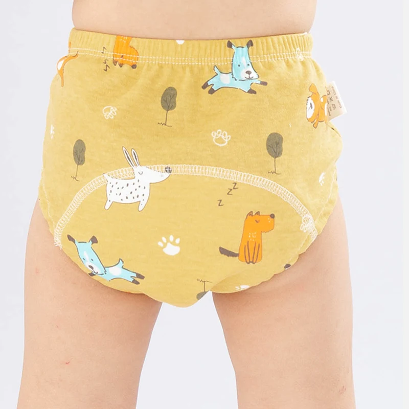 Waterproof Reusable Cotton Baby Training Pants Infant Cartoon Shorts Underwear Baby Cloth Diaper Nappies Panties Nappy Changing