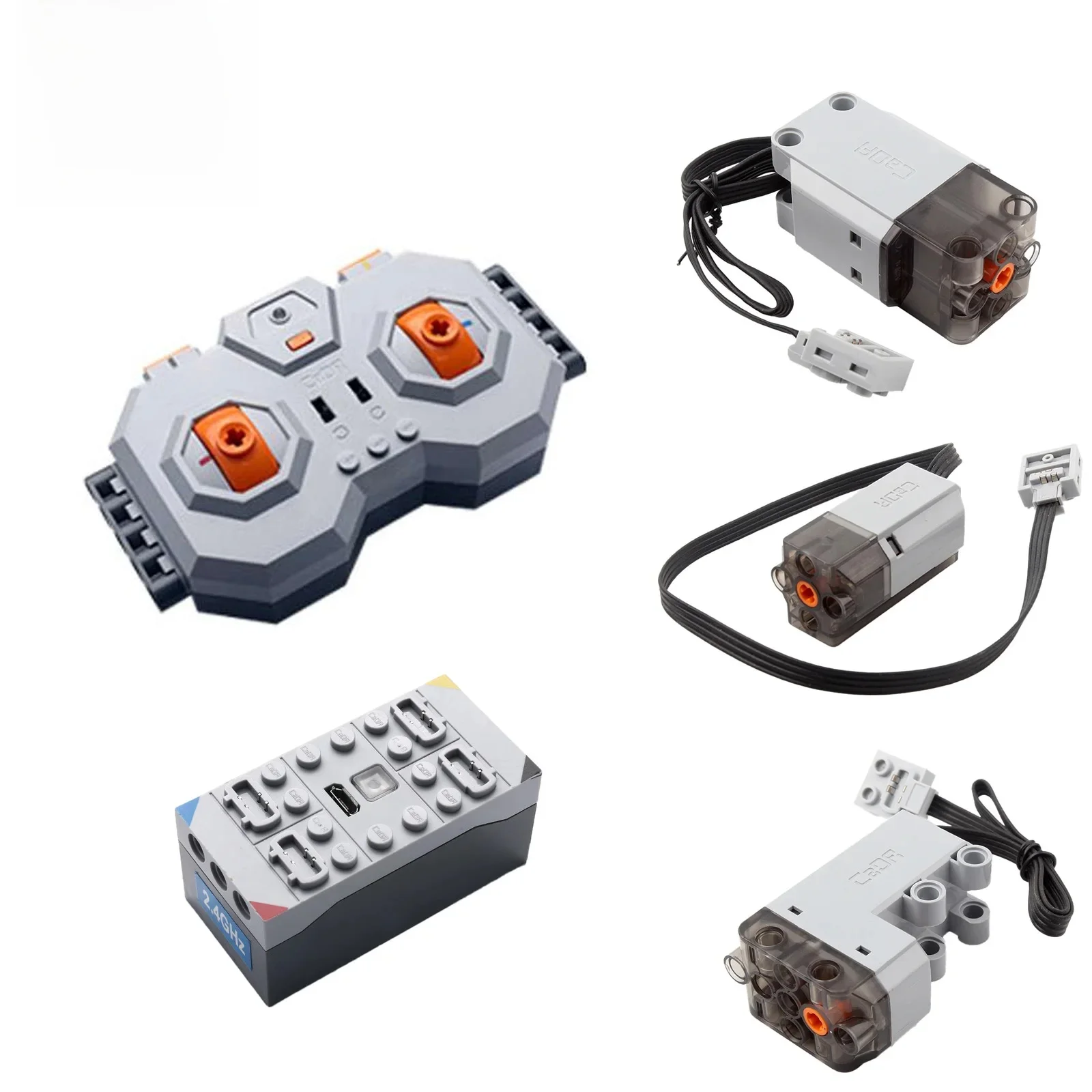 CaDA – pièces techniques MOC Power Servo Motors, blocs de construction professionnels, fonctions de puissance, modèle de camion de voiture, mise à niveau Compatible avec Legoeds