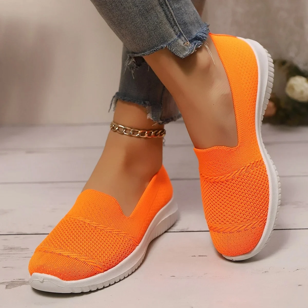 Chaussures bon marché liquidation livraison gratuite maille tissu baskets pour femmes femmes été baskets chaussures femme 2025