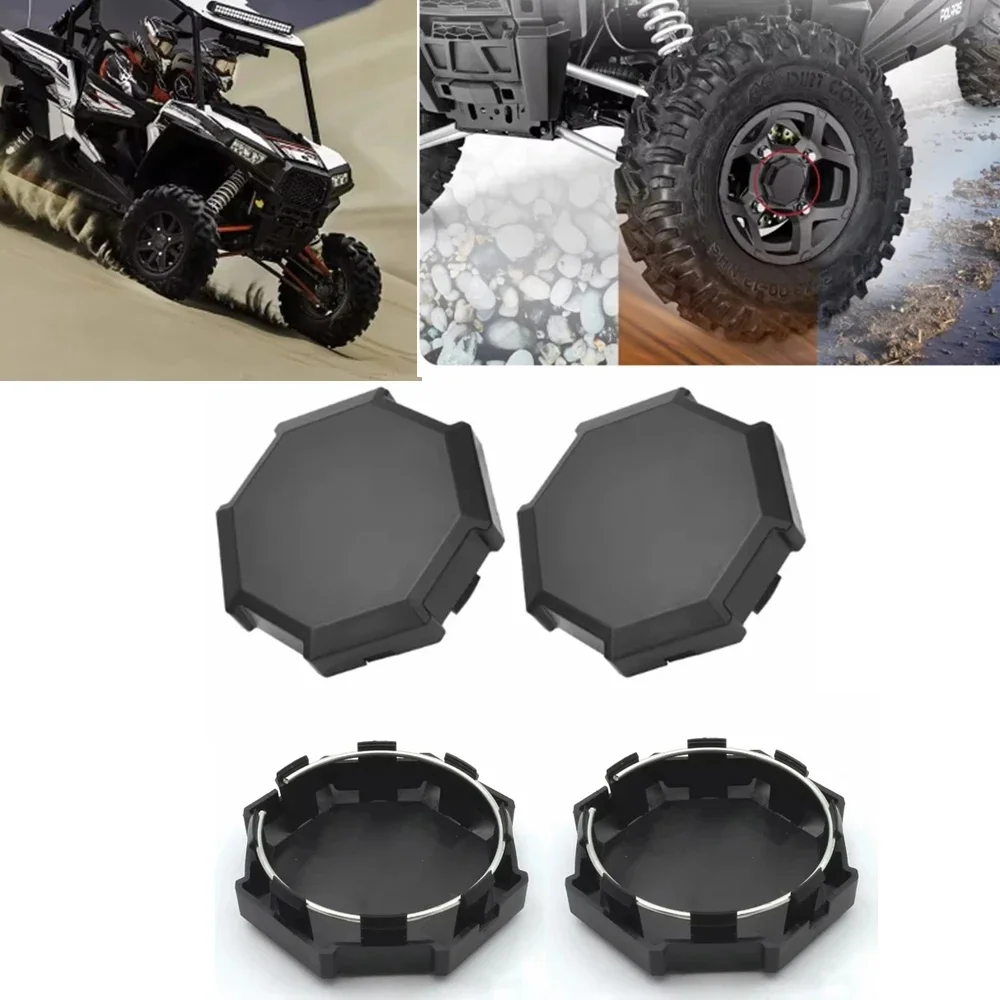 Bouchons centraux de moyeu de roue de pneu UTV, pour Polaris Sportsman RZR 900 900S 1000 XP 4 Turbo 1522216 -655 Protection de couvercle de bouchon de jante de pneu de roue