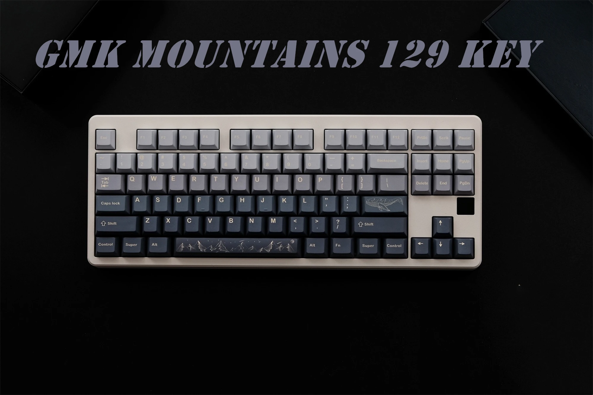 GMK Mountains Keycaps, 129 Keys PBT Keycaps Cherry Profile DYE-SUB Personalized GMK Keycaps For Mechanical Keyboard