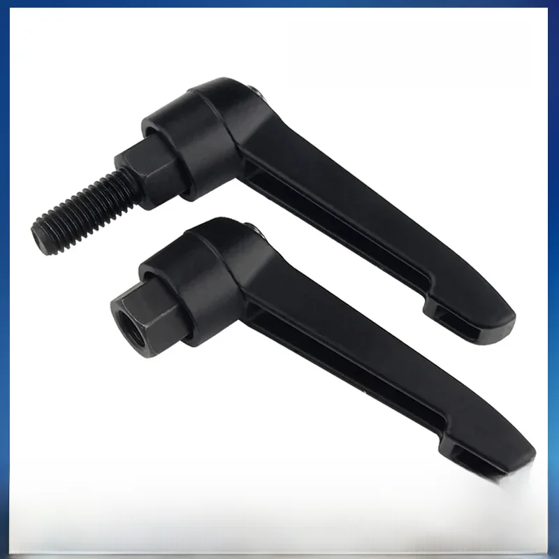 Levier de serrage M4 M5 M6 M8 M10 M12 M16, poignée réglable de verrouillage, bouton à filetage mâle externe, acier allié