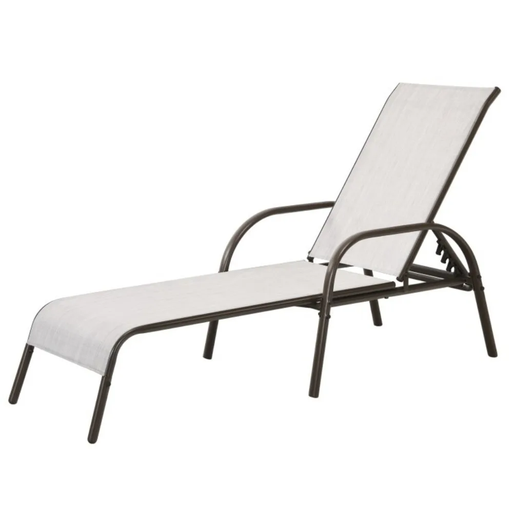 

Patio Lounge Chair Chaise Bed Outdoor Adjustable Beach Reclining Positions