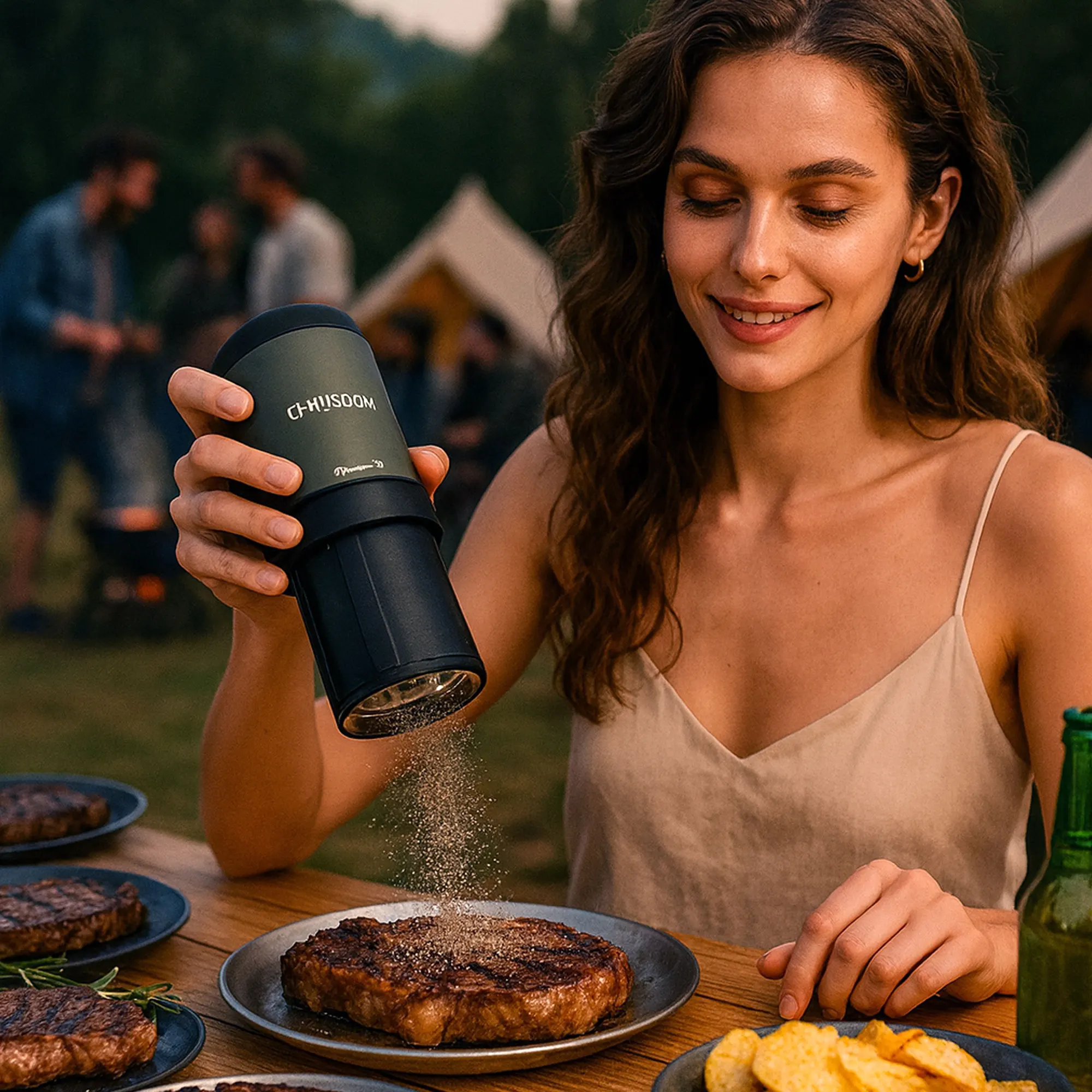 

Automatic Electric Salt and Pepper Grinder Set Adjustable Coarseness Stainless Steel Pepper Mill Christmas Gift Kitchen Tool