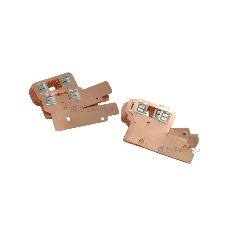 10SET 0.3MM Cu 21700 Batteries Copper Busbar Big Current Connector 21700 5S2P 23MM Battery Pack Copper Busbar For Power Tool