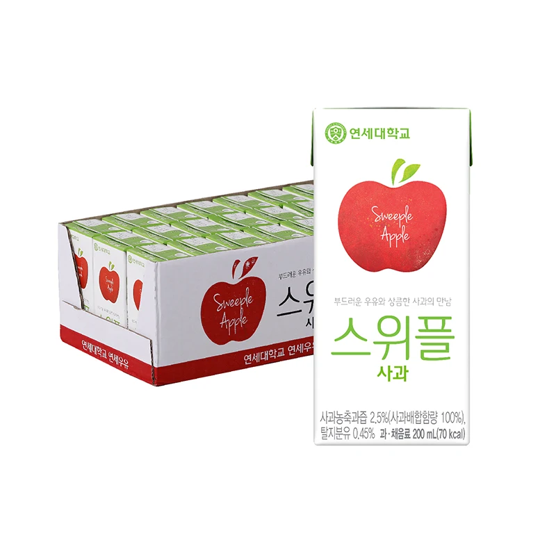 연세우유 스위플 주스 48팩(사과200ml+샤인머스켓140ml)