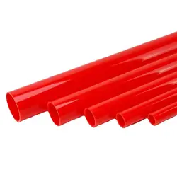 Flowcolour PVC Red and Blue Pipe 20-63mm UPVC Garden Irrigation Fittings Aquarium Tank Garden Irrigation Water Pipe Connectors