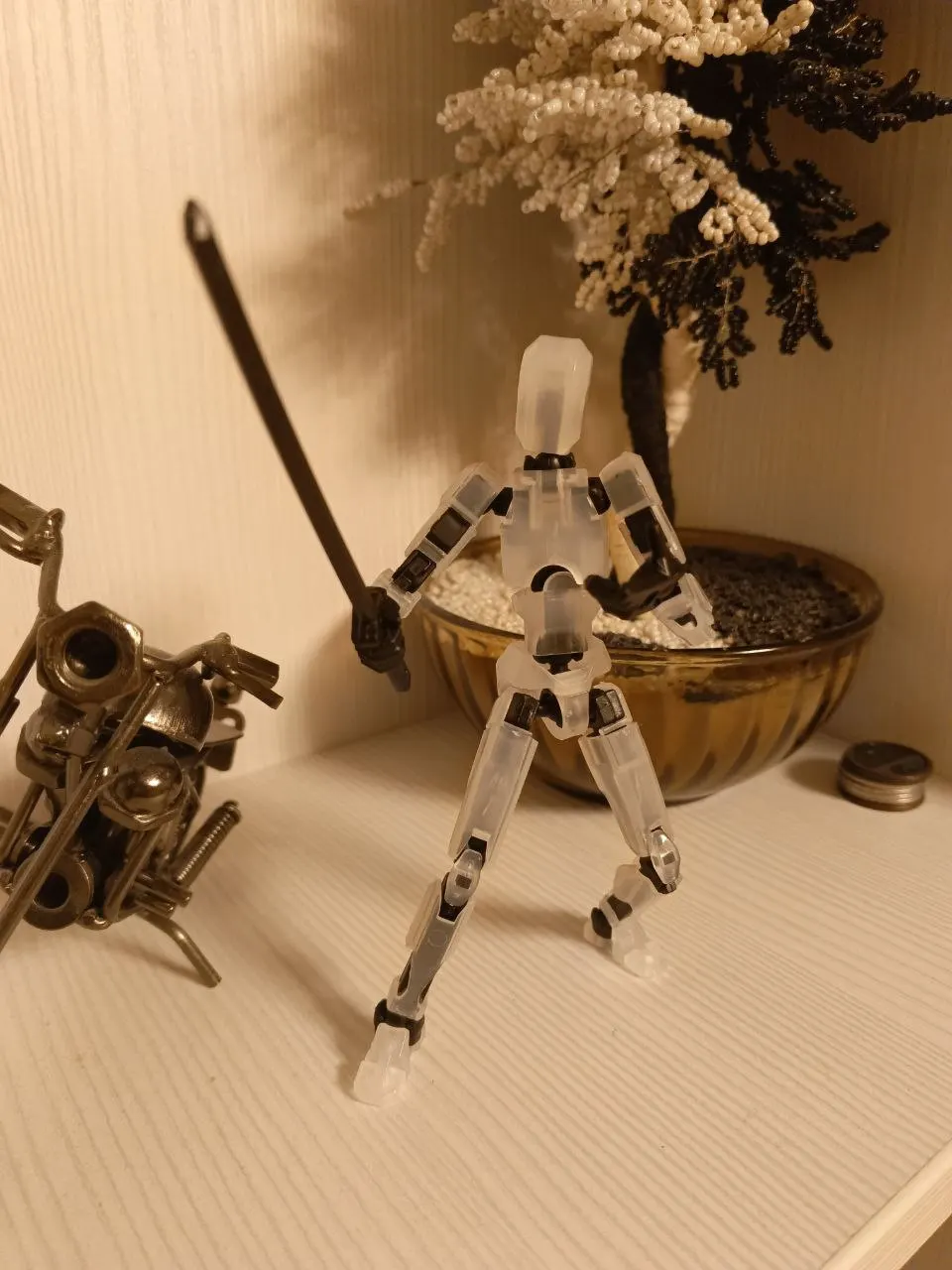 DIY Multi-Jointed Movable Shapeshift Robot Ornaments 3D Printed Mannequin Lucky Character Action Figures Toys for Kids Gift photo review