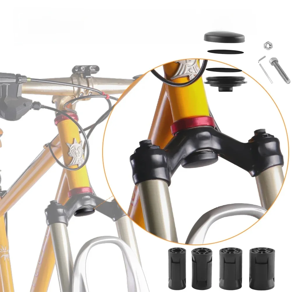 AliExpress alloet GPS Tracker Holder for AirTag Anti-lost Locator Case Anti-Theft Bicycle Front Fork Down Tube Bracket Practical Bike Accessories
