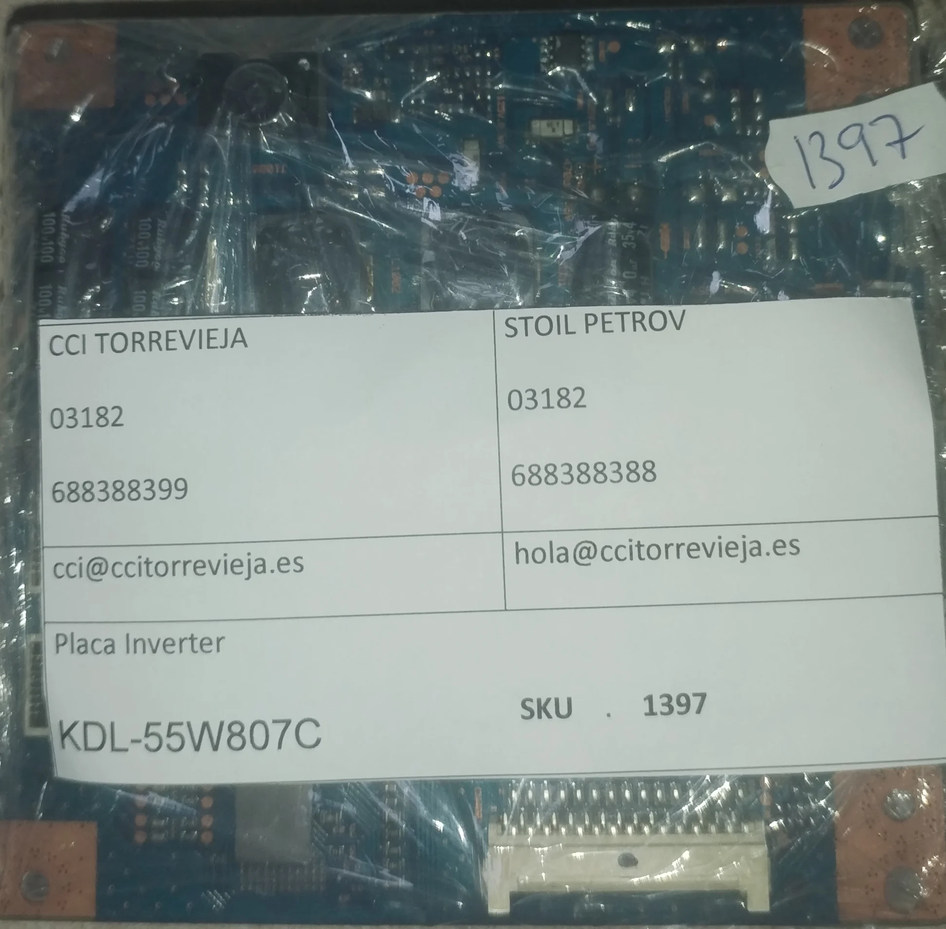 INVERTEUR POUR TV SONY KD 75XH9096 A5012960A 1 006 902 11 (100690111) EUR 22,79   FR