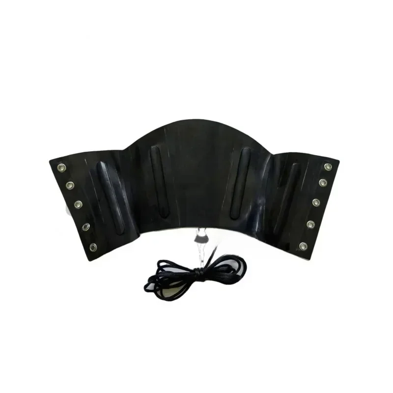 Unisex zwart latex kraag rubberen nekcorset op maat