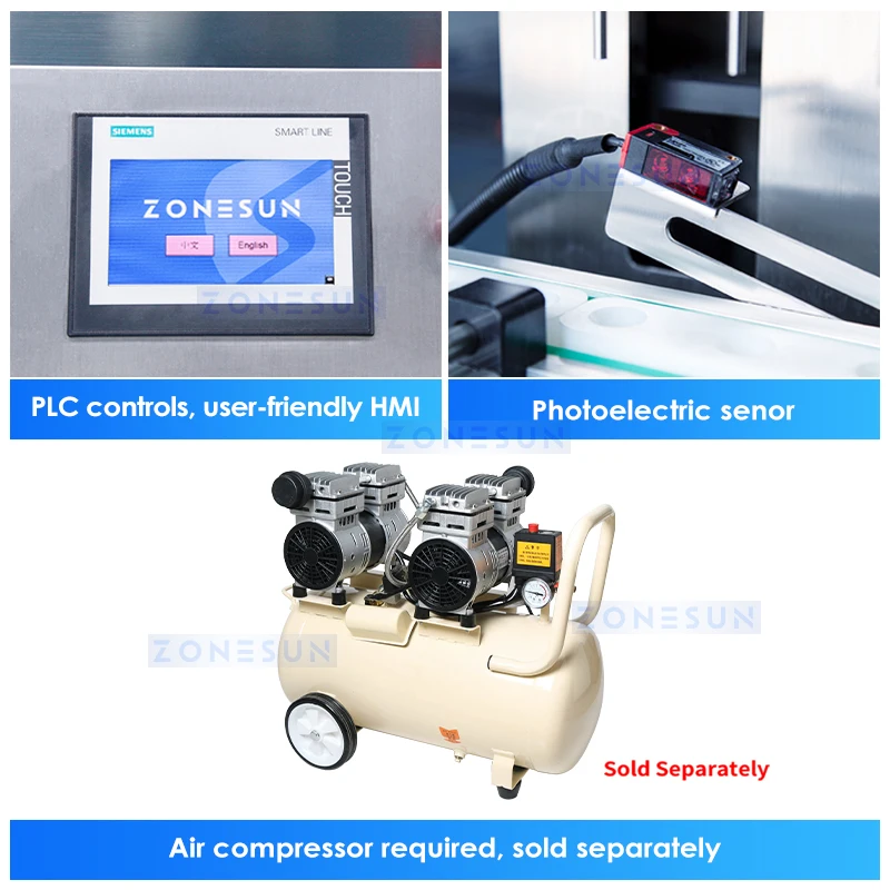 ZONESUN Imbottigliatrice monoblocca Riempitrice e tappatrice per bottiglie ZS-DTFC4