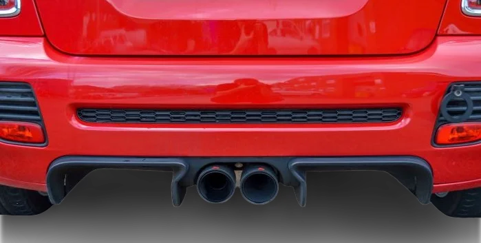 Mini Cooper Gp2 (R56 R57 R58) Rear Bumper Lip Gp Style Rear Bumper Diffuser Abs Plastic