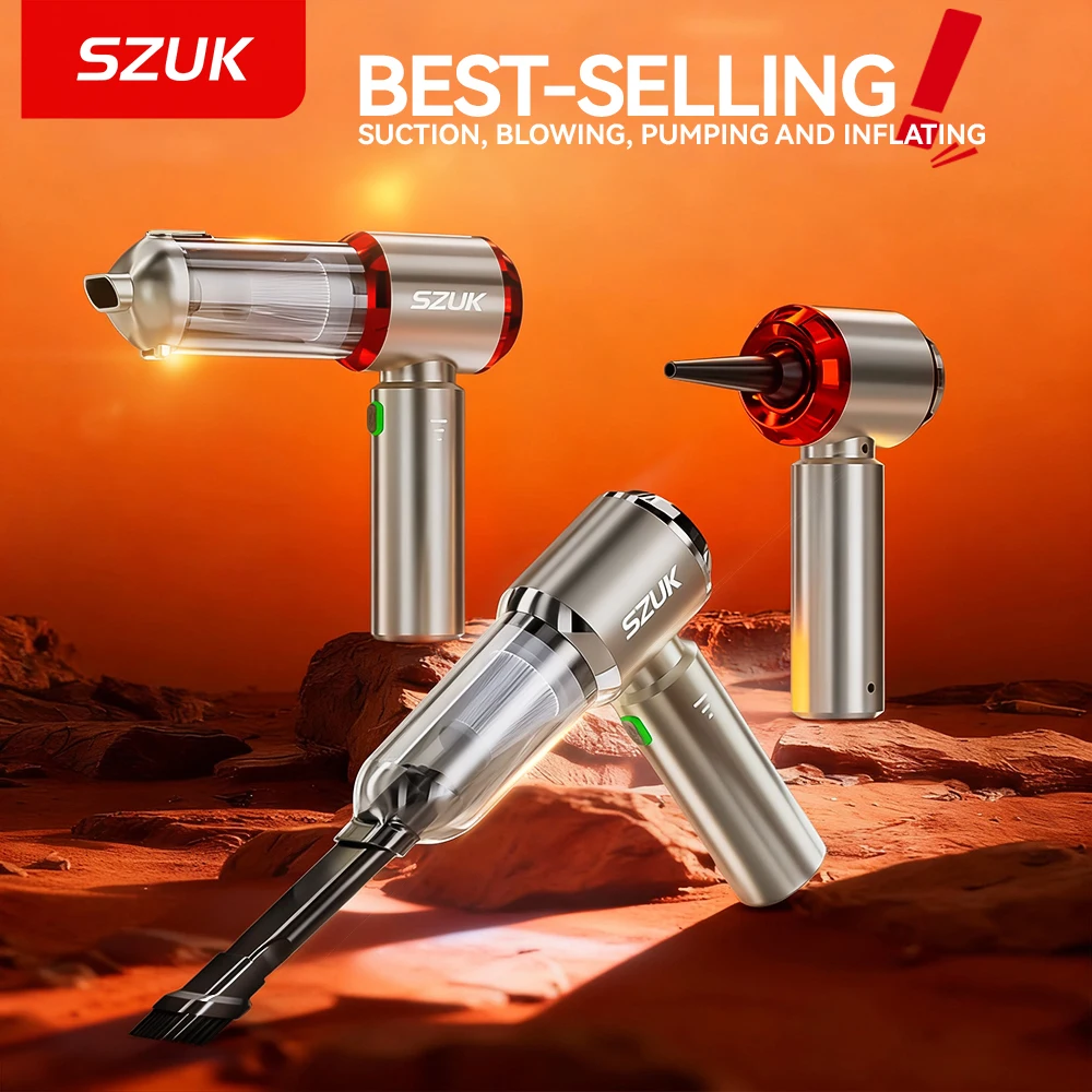 

Hot Sale SZUK Car Vacuum Cleaner Portable Handheld Wireless Car Cleaner Mini Vacuum Cleaner Powerrful Vehicle Cleaning Machine