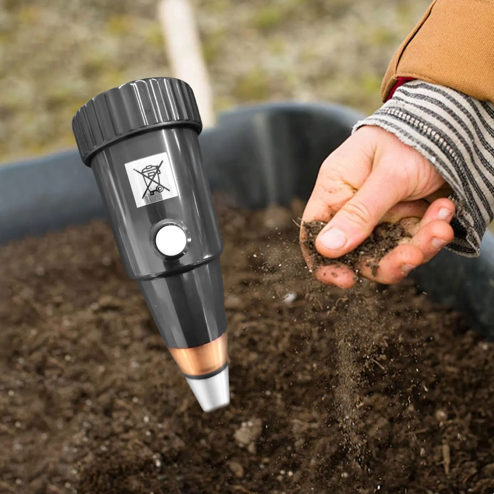 2-in-1 الرقمية رطوبة التربة جهاز قياس درجة الحموضة مسبار معدني لزراعة المجالات الزراعية حديقة النباتات قياس رطوبة التربة مستوى درجة الحموضة