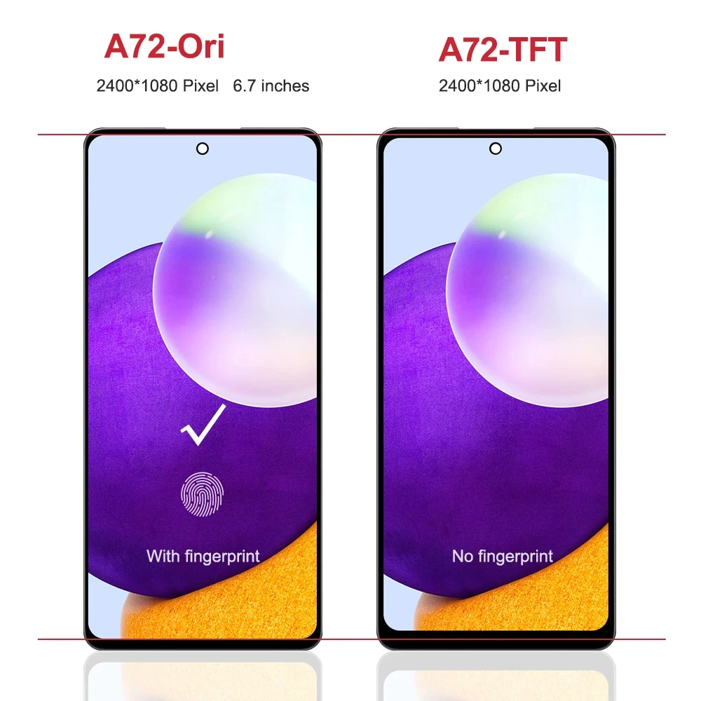 100% Tested For Samsung A72 4G SM-A725F A725M LCD Display Touch Screen Digitizer Assembly Replacement For Samsung A72 LCD