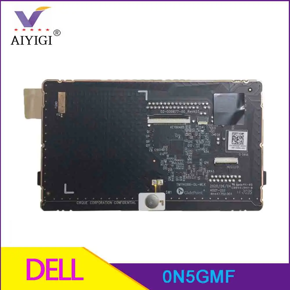 Original Laptop Touchpad Circuit board For Dell Latitude 9520 2 in 1 Trackpad TM-114066 0N5GMF