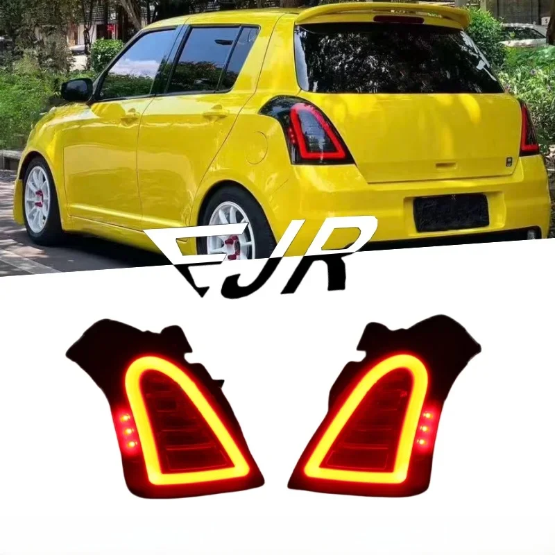 Voor Suzuki Swift Achterlicht Montage 2004-2016 Modificatie LED Vloeiende Richtingaanwijzers Achter Achterlichten DRL Signaal Rem Reverse - afbeelding 2