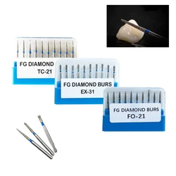 10Pcs/Pack TF TR Series Diamond Burs
