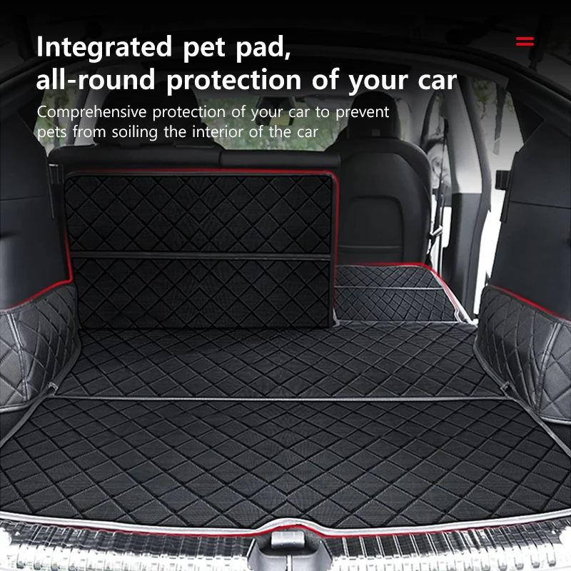 NovaAcc for Tesla Model Y Trunk Mats Pet Pad Dog Rear Trunk Protection Pad Cover Cargo Liners Waterproof Tray Mats 2017 to 2024