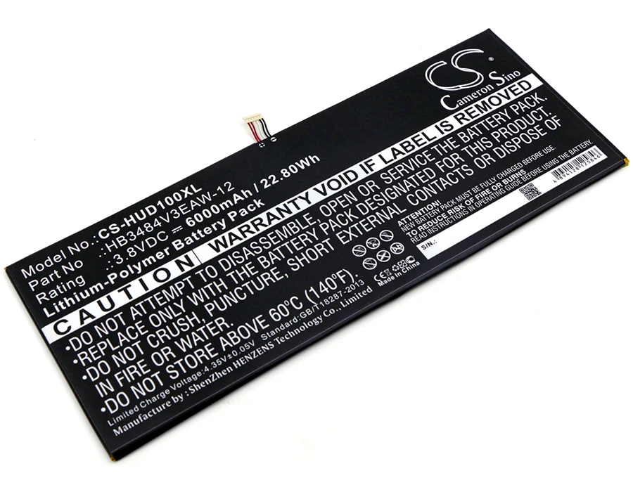 Battery for Huawei  d-01H, dtab, M2-A04L, Mediapad M2 10.1 LTE 3.8V