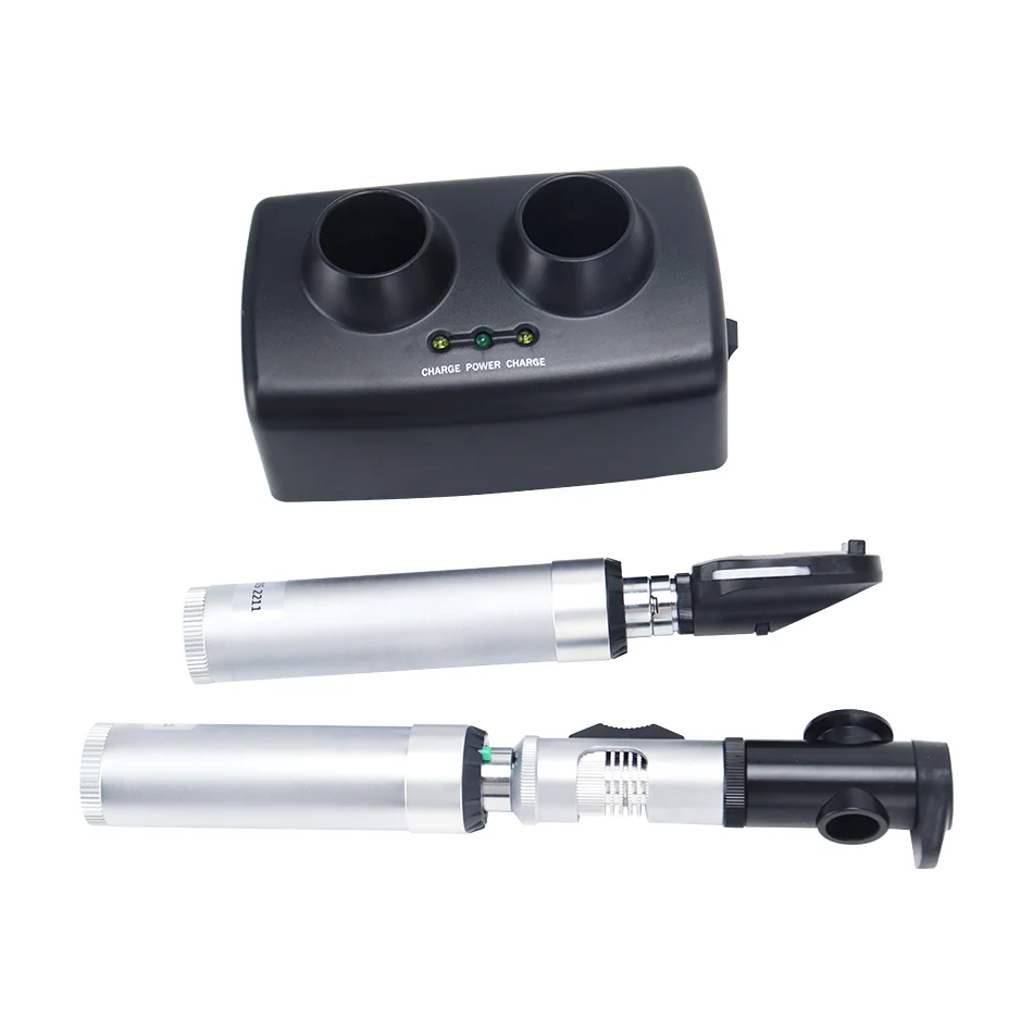 Optical Instruments YZ24B+YZ11D Set Ophthalmoscope and Retinoscope Set Veterinary Ophthalmoscope Ophthalmology Diagnostic