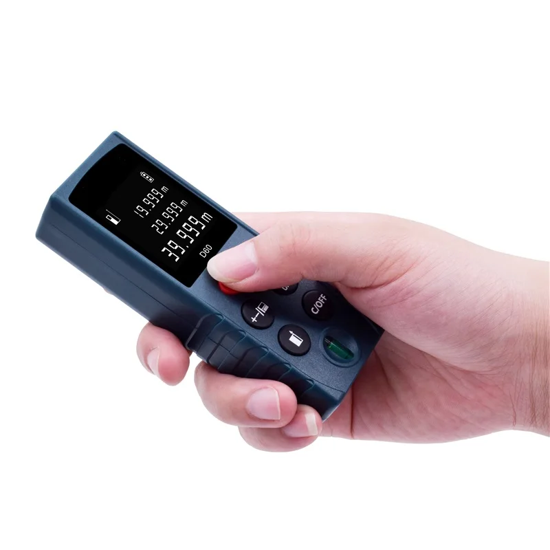 Heipoe 60m 80m 100m Digital Laser Distance Meter Measuring Area, Volume, Pythagorean theorem Laser Rangefinder With LCD
