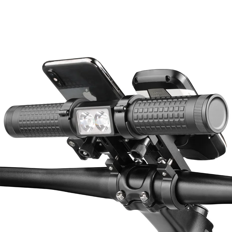 Bicycle Handlebar Extension Rack with Lamp Code Meter, Mobile Phone Rack, Charging Treasure, Multi Function Handlebar