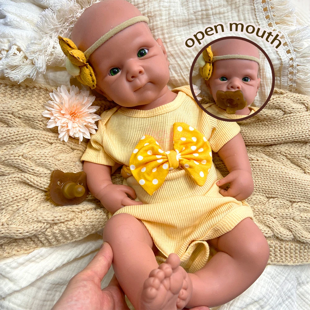 

Высококачественная силиконовая кукла-реборн с полным телом, утяжеленным весом и маленькими мягкими загнутыми пальчиками, праздничный подарок, кукла-младенец